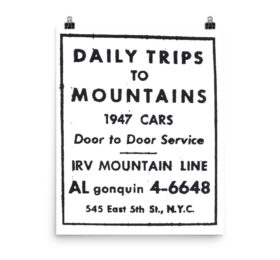 DAILY TRIPS TO MOUNTAINS 1947 CARS
