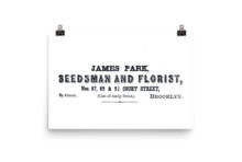 James Park, Seedsman and Florist